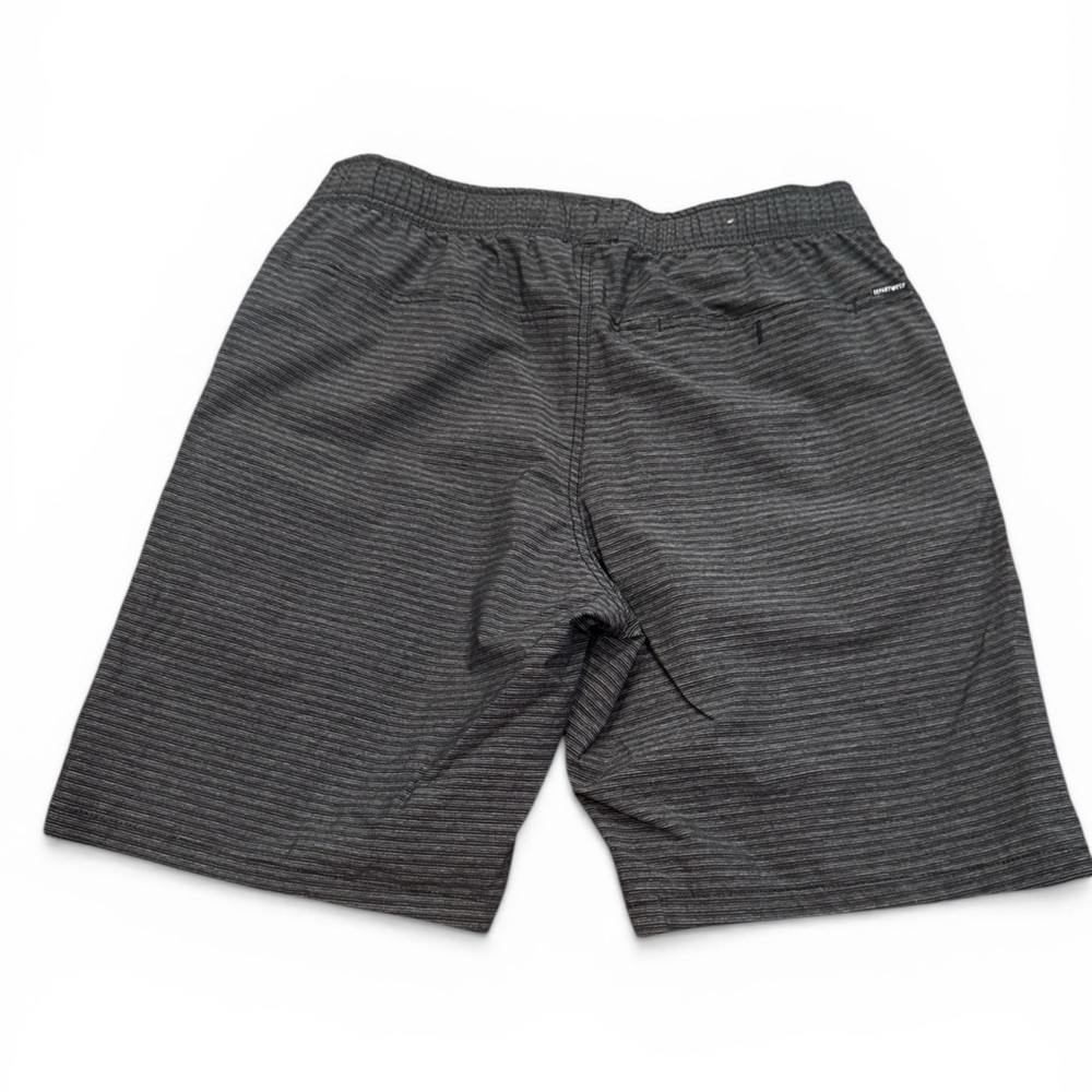 Black Textured Drawstring Shorts - Picture 2 of 12